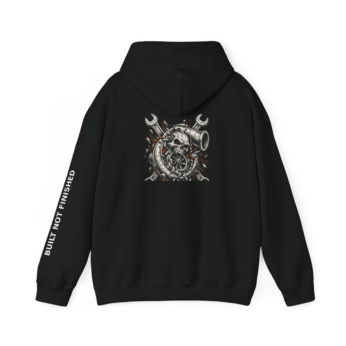 BNF Motorworks — Turbo Skull Back (Black Hoodie)