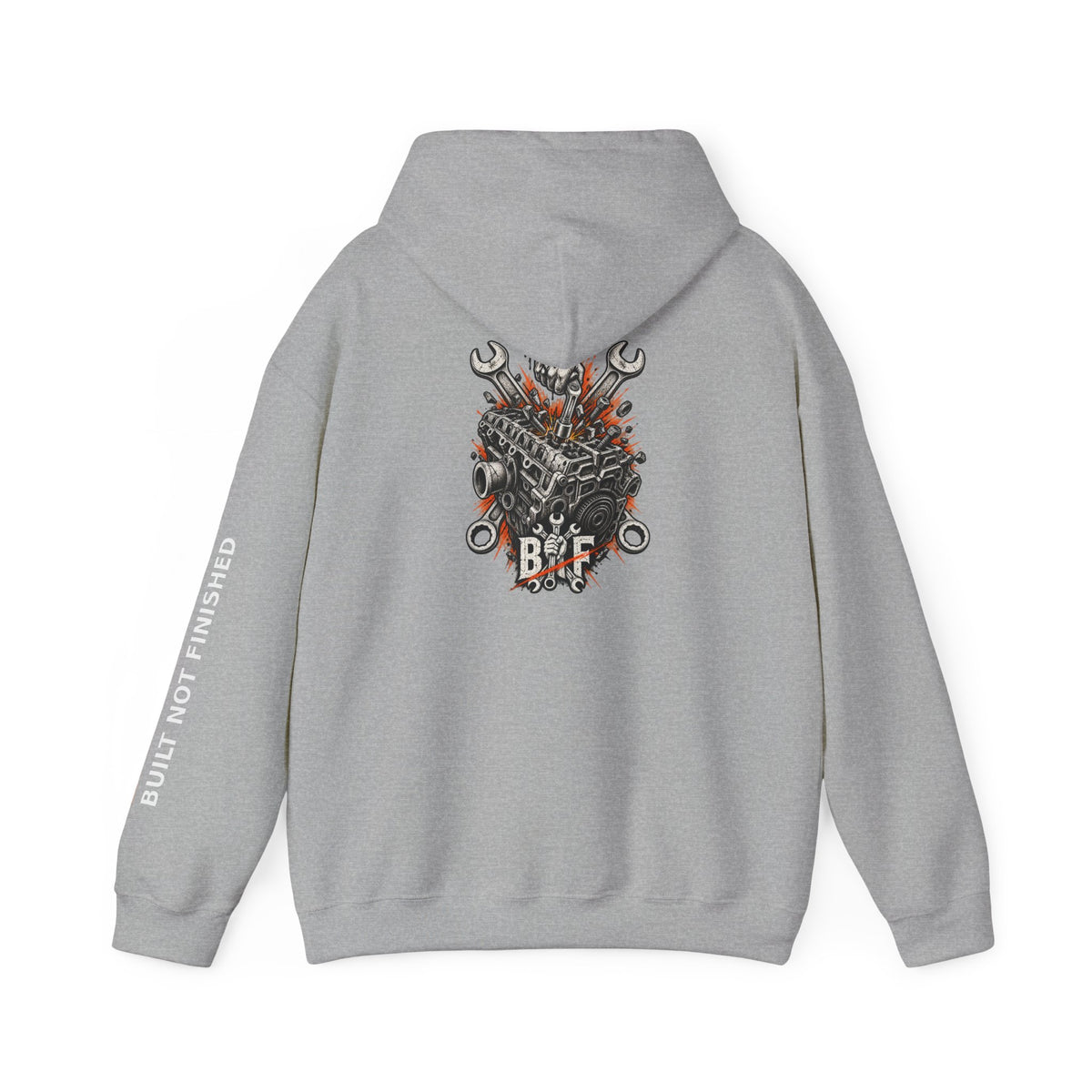 BNF Motorworks — Engine Breaker Back (Black Hoodie)