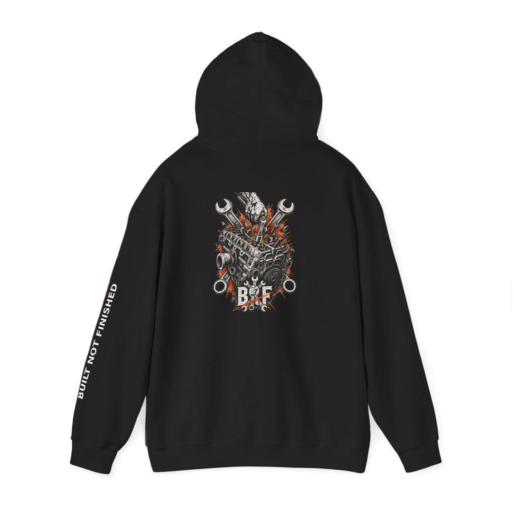 BNF Motorworks — Engine Breaker Back (Black Hoodie)