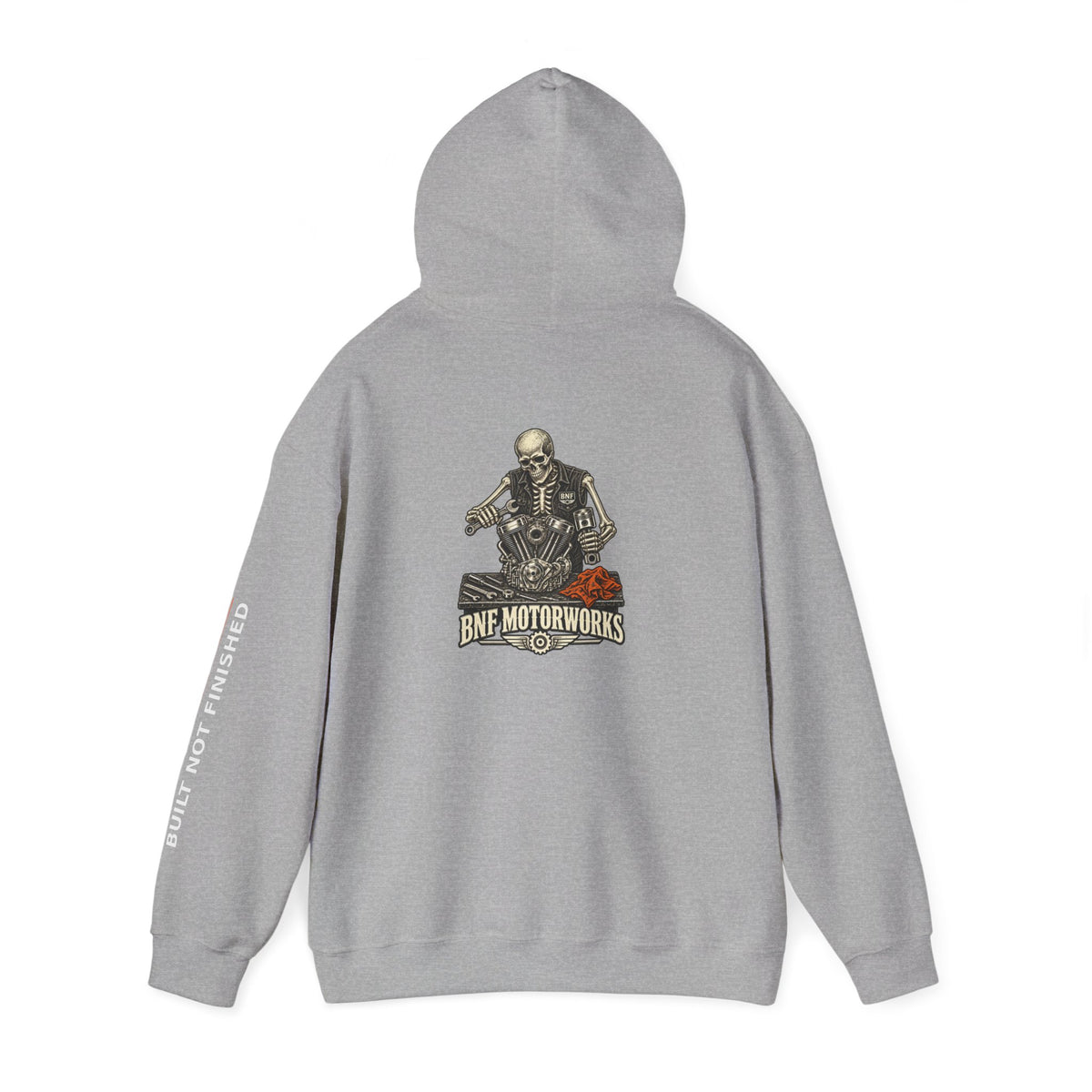 BNF Motorworks — Skeleton Mechanic Back Hoodie