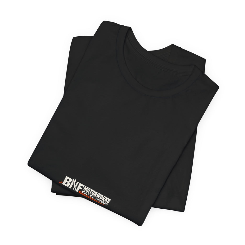 BNF Motorworks — Sledge Piston Back (Black Tee)