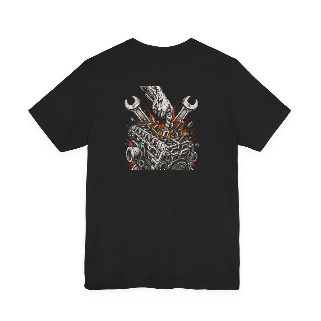 BNF Motorworks — Engine Breaker Back (Black Tee)