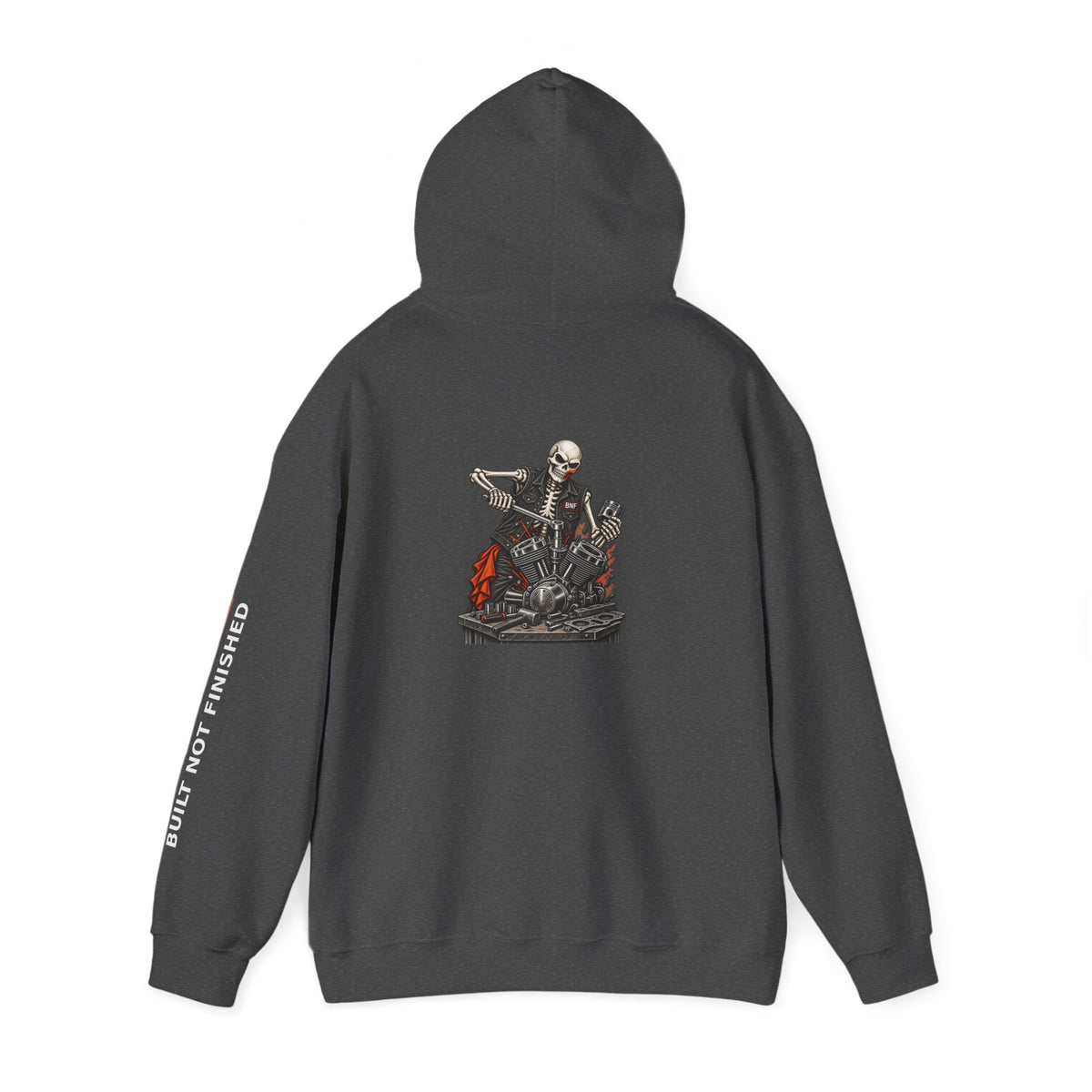 BNF Motorworks — Skeleton Engine Back Hoodie