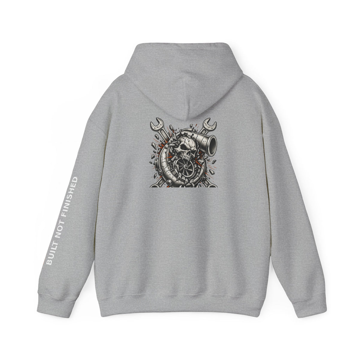 BNF Motorworks — Turbo Skull Back (Black Hoodie)