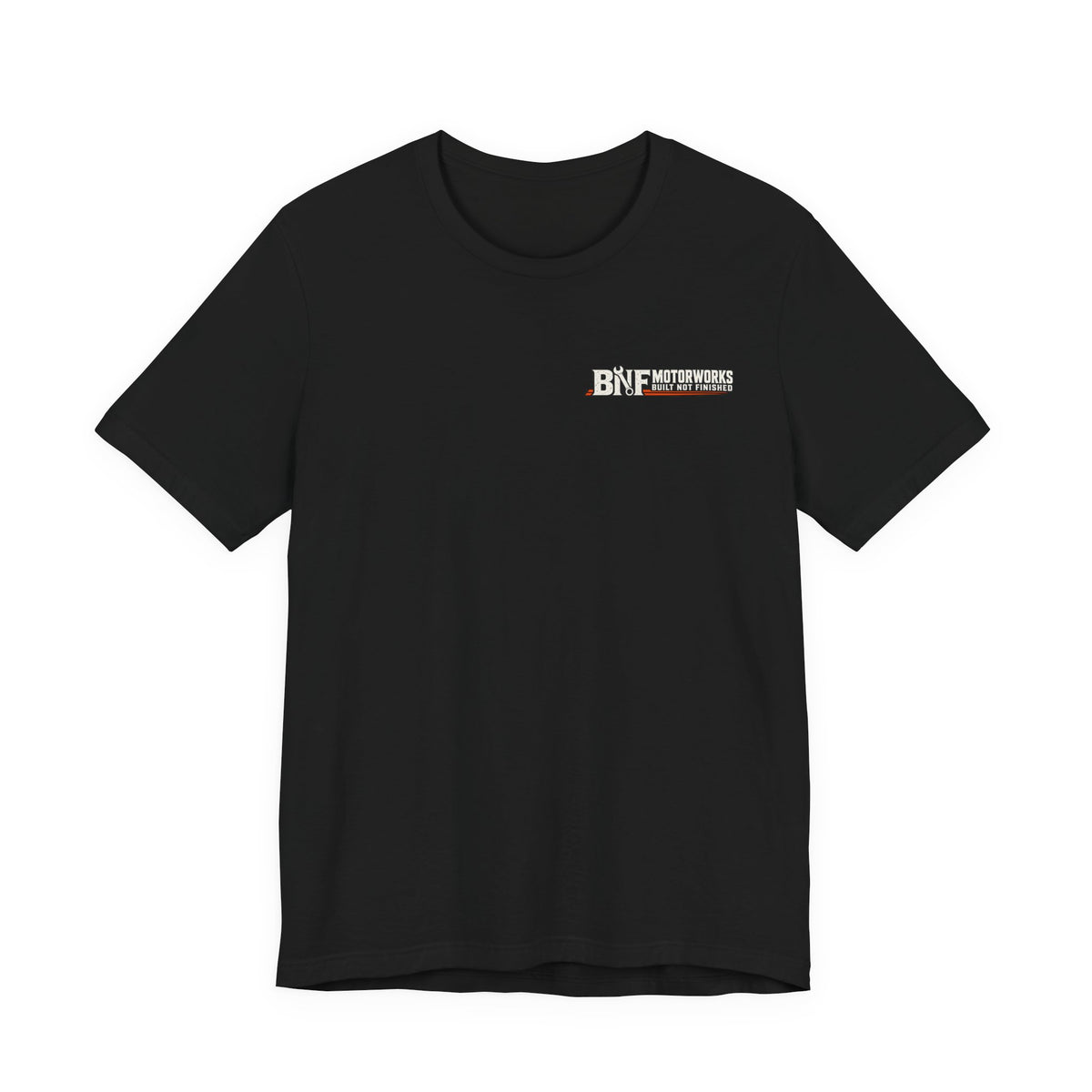 BNF Motorworks — Sharknose Rider Back (Black Tee)