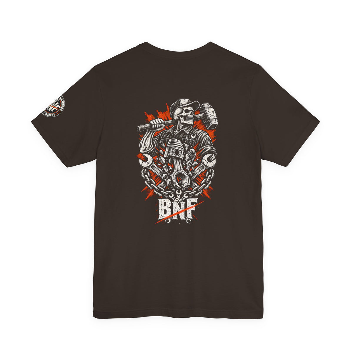 BNF Motorworks — Sledge Piston Back (Black Tee)
