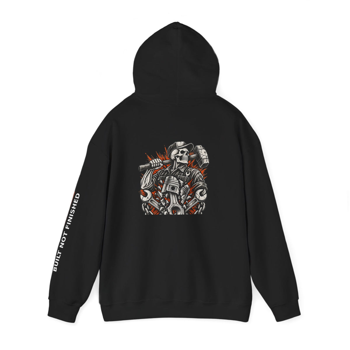 BNF Motorworks — Sledge Piston Back (Black Hoodie)