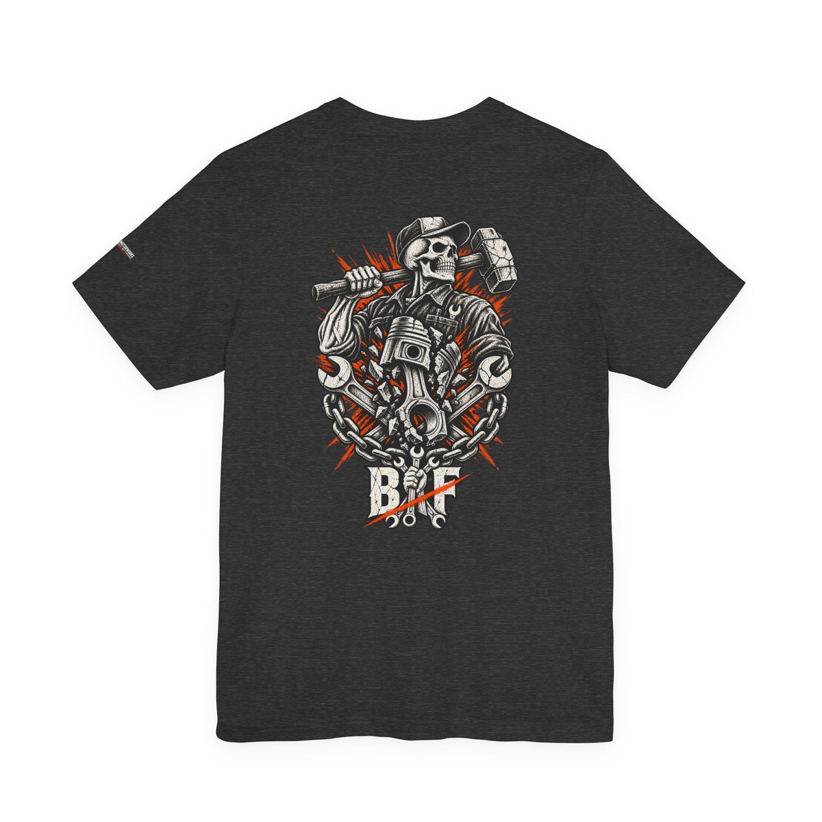 BNF Motorworks — Front Logo + Sleeve (Black Tee)