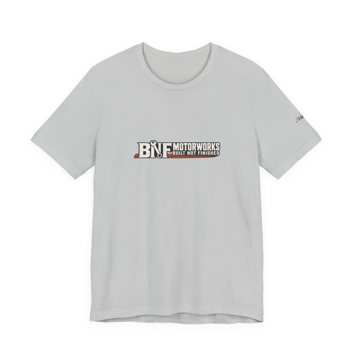BNF Motorworks — Front Logo + Sleeve (Black Tee)