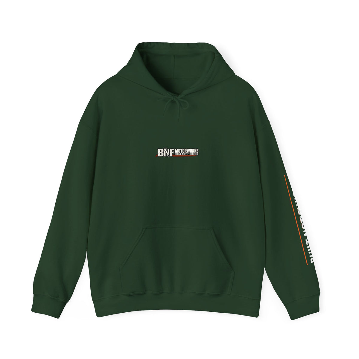 Motorcycle Skull Hoodie — "Built, Not Finished" Rider Sweatshirt
