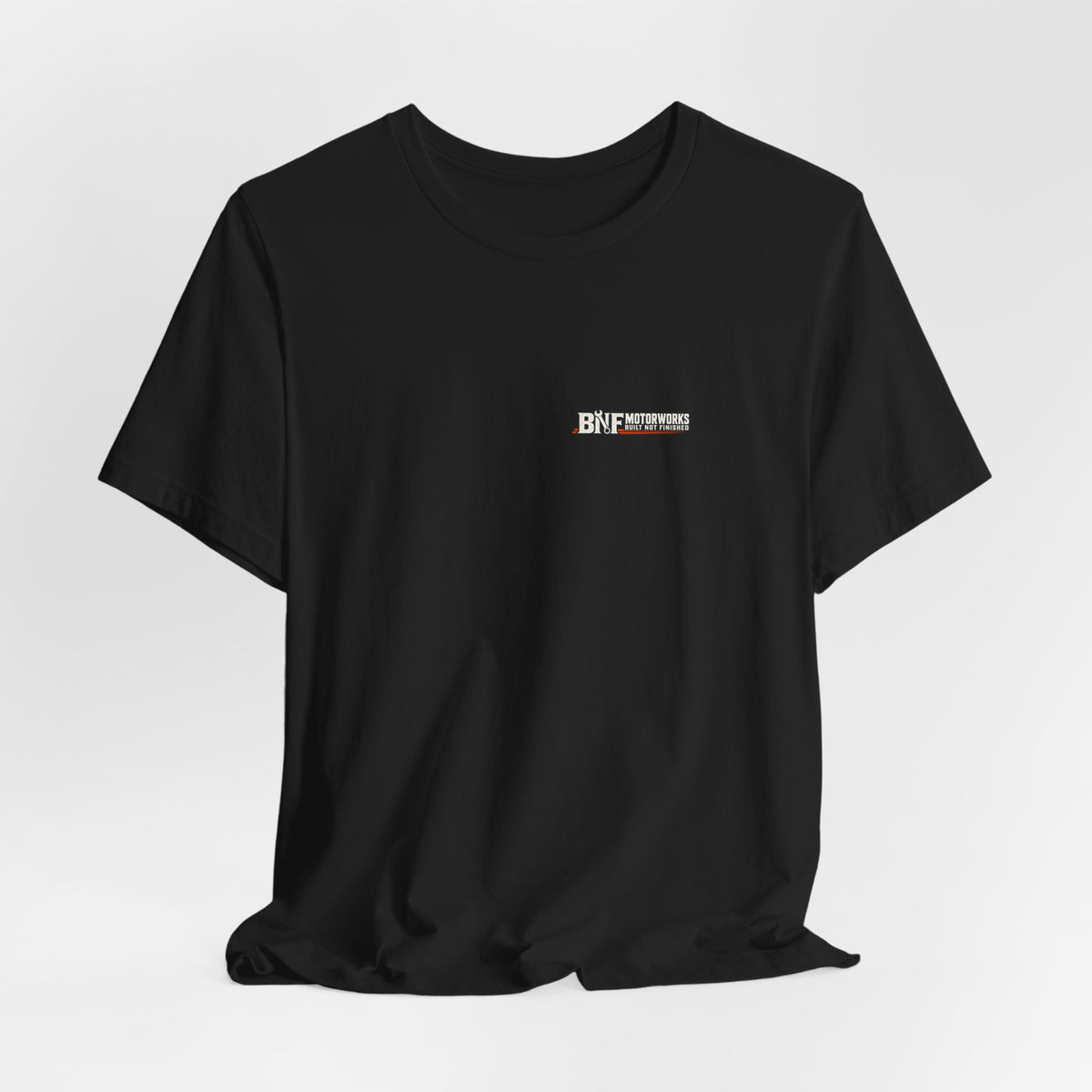 BNF Motorworks — Sharknose Rider Back (Black Tee)