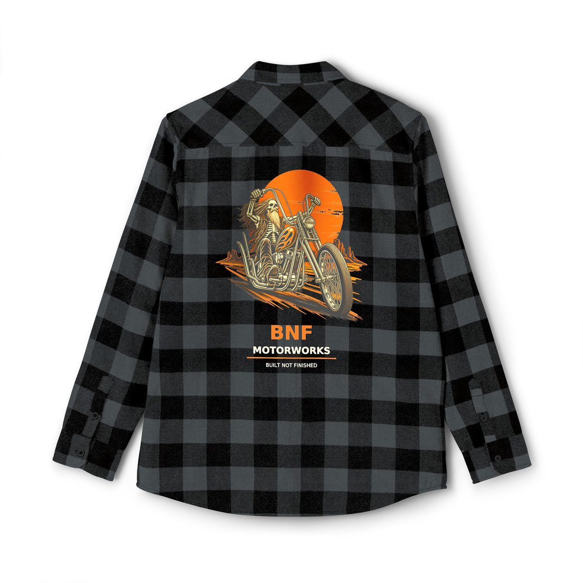 BNF Motorworks — Sun Chopper Flannel — Charcoal