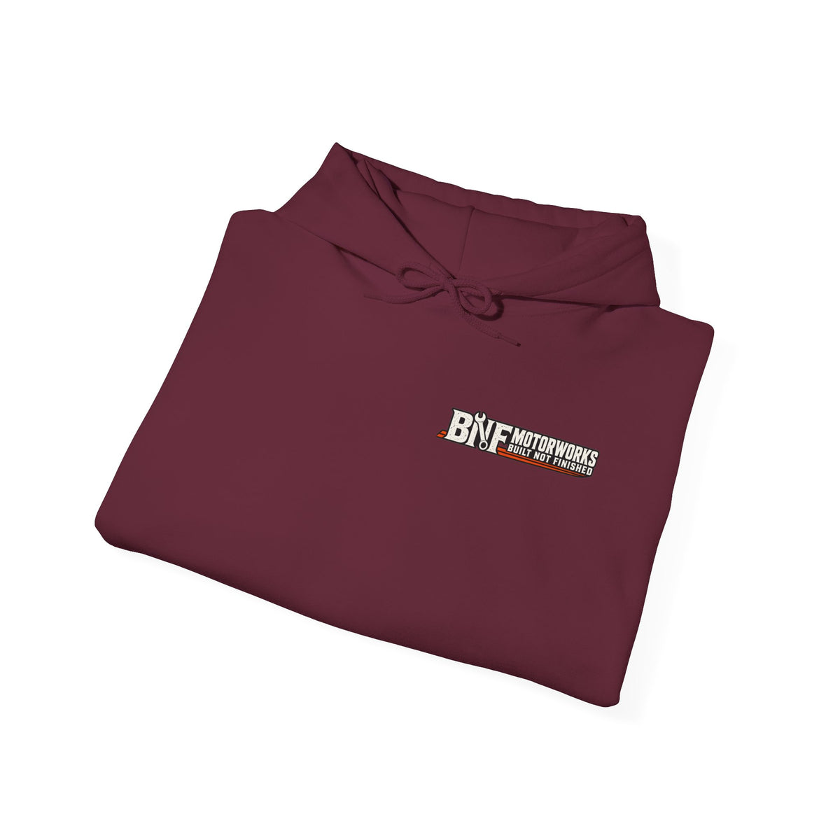 BNF Motorworks — Logo Back + Chest + Sleeve (Black Hoodie)