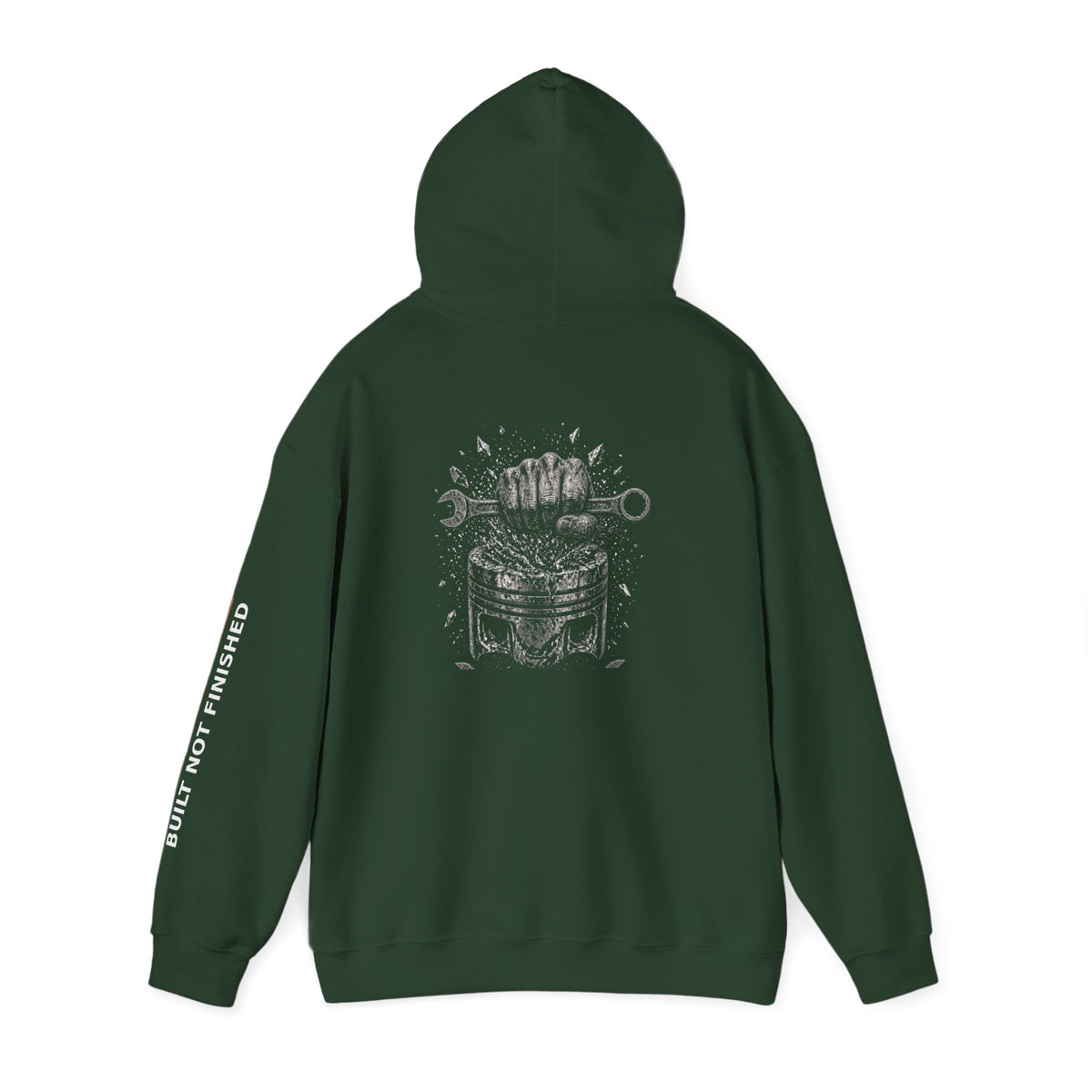 Built Not Finished Fist Motorcycle Helmet Hoodie — BNF Motorsports Streetwear