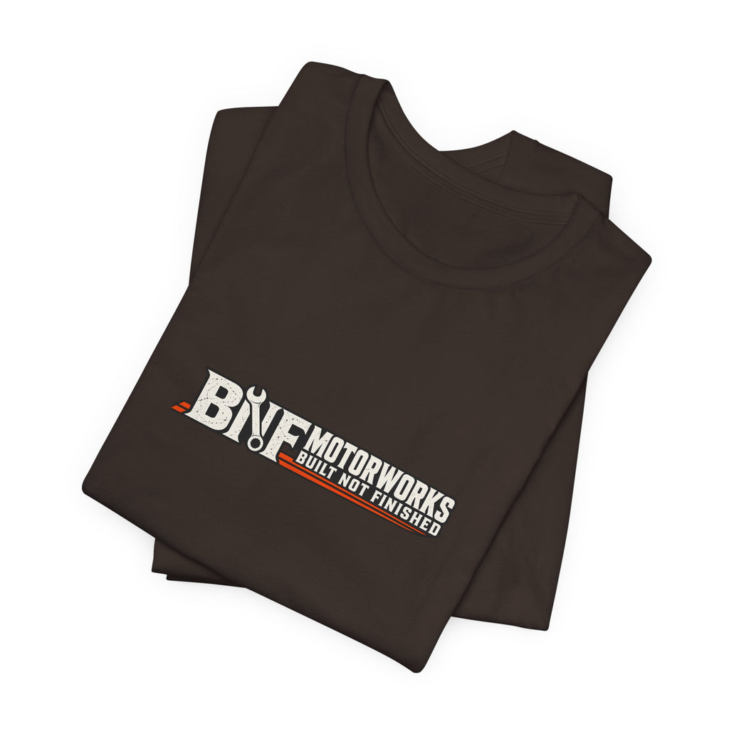 BNF Motorworks — Front Logo + Sleeve (Black Tee)