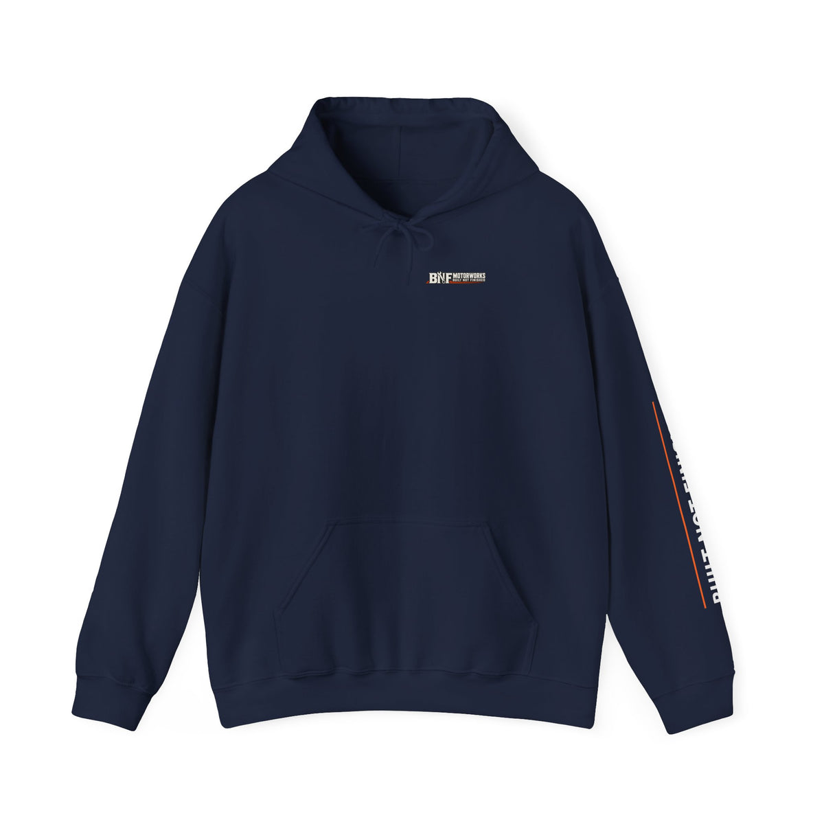 BNF Motorworks — Sharknose Rider Back (Black Hoodie)