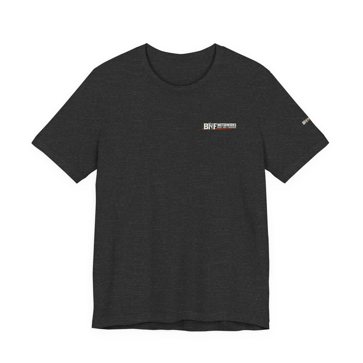 BNF Motorworks — Front Logo + Sleeve (Black Tee)