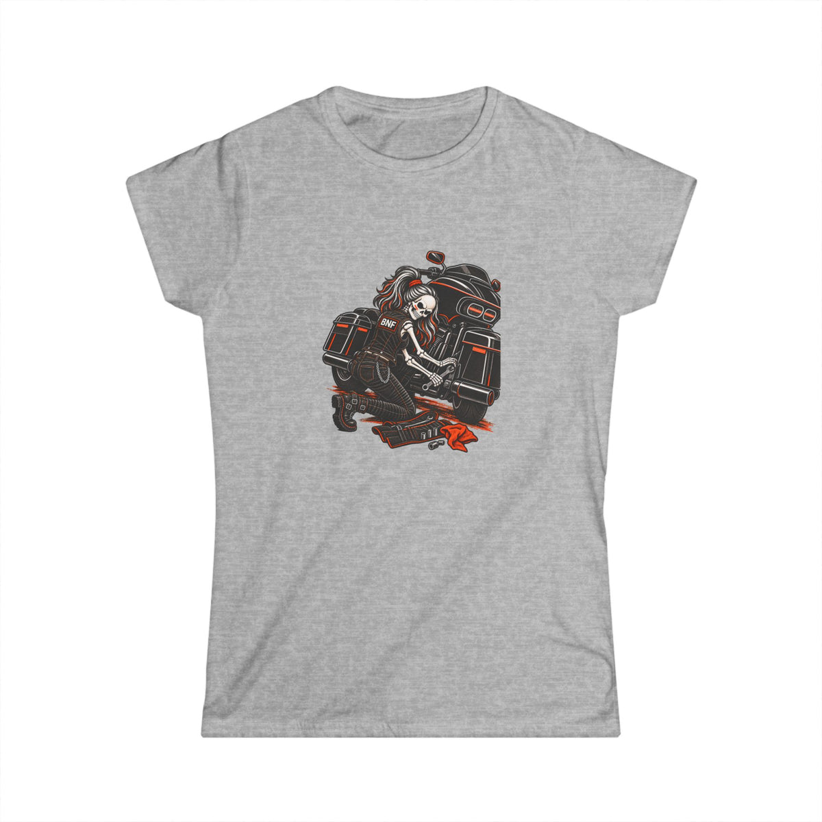 BNF Motorworks — Garage Girl Women’s Softstyle Tee | Black