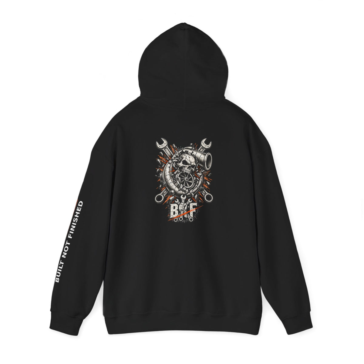 BNF Motorworks — Turbo Skull Back (Black Hoodie)