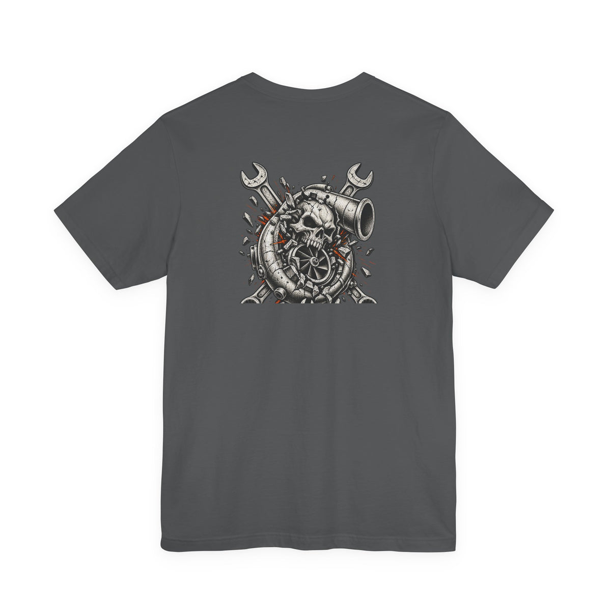 BNF Motorworks — Turbo Skull Back (Black Tee)