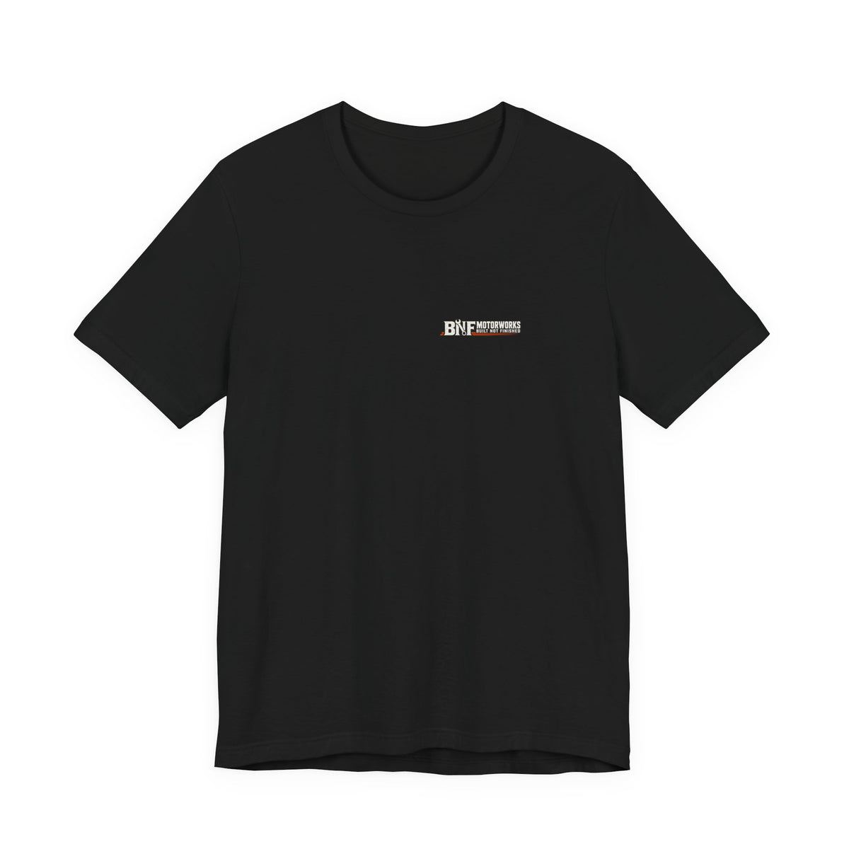 BNF Motorworks — Sharknose Rider Back (Black Tee)