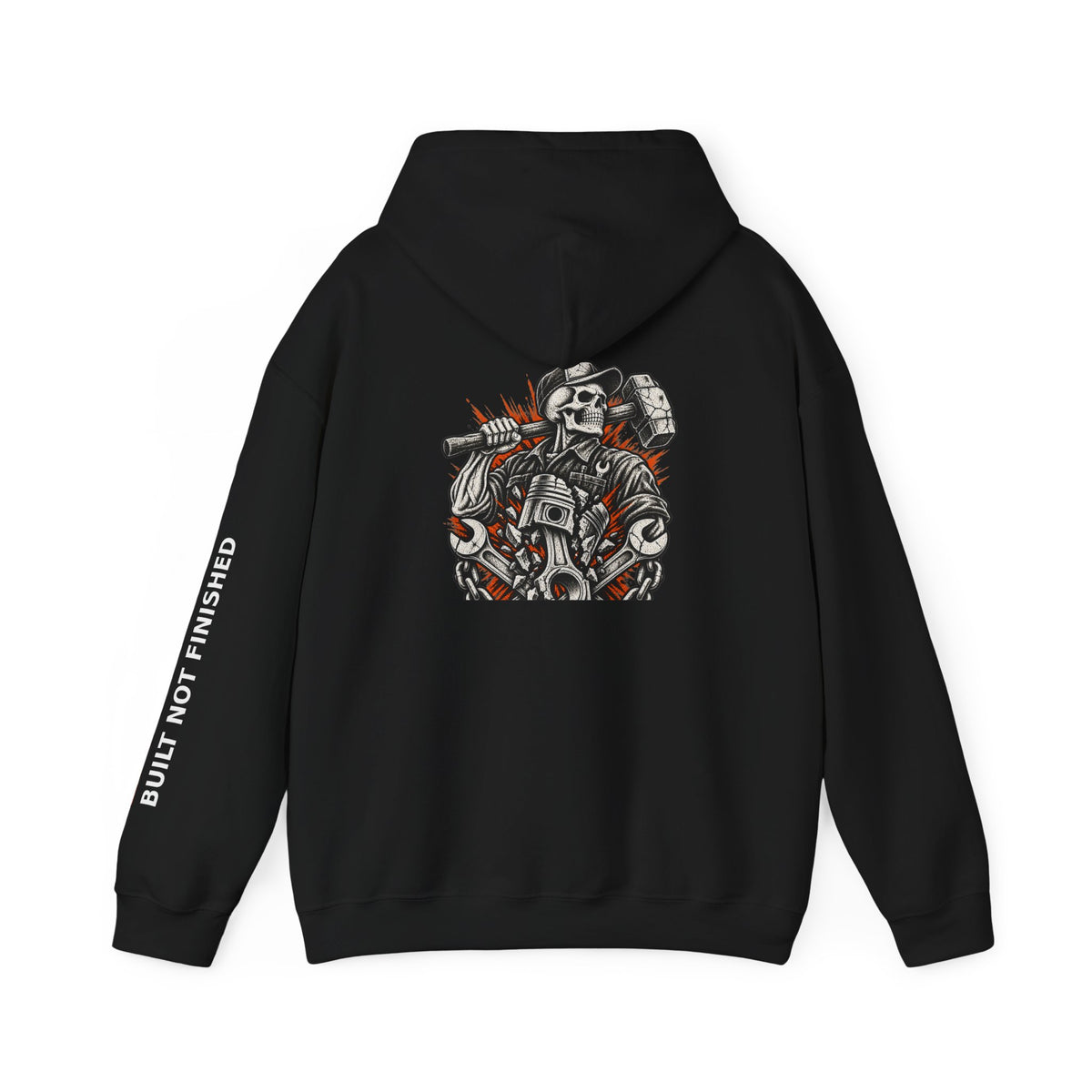 BNF Motorworks — Sledge Piston Back (Black Hoodie)