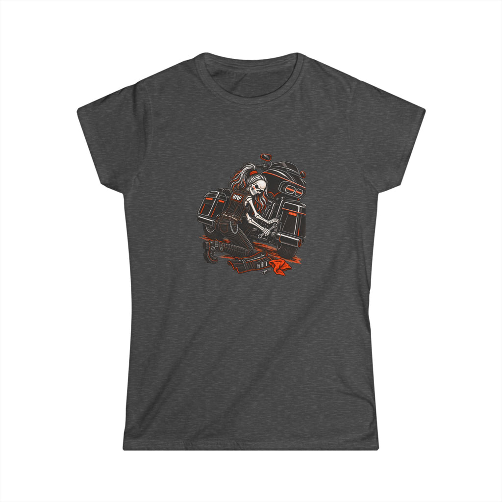 BNF Motorworks — Garage Girl Women’s Softstyle Tee | Black