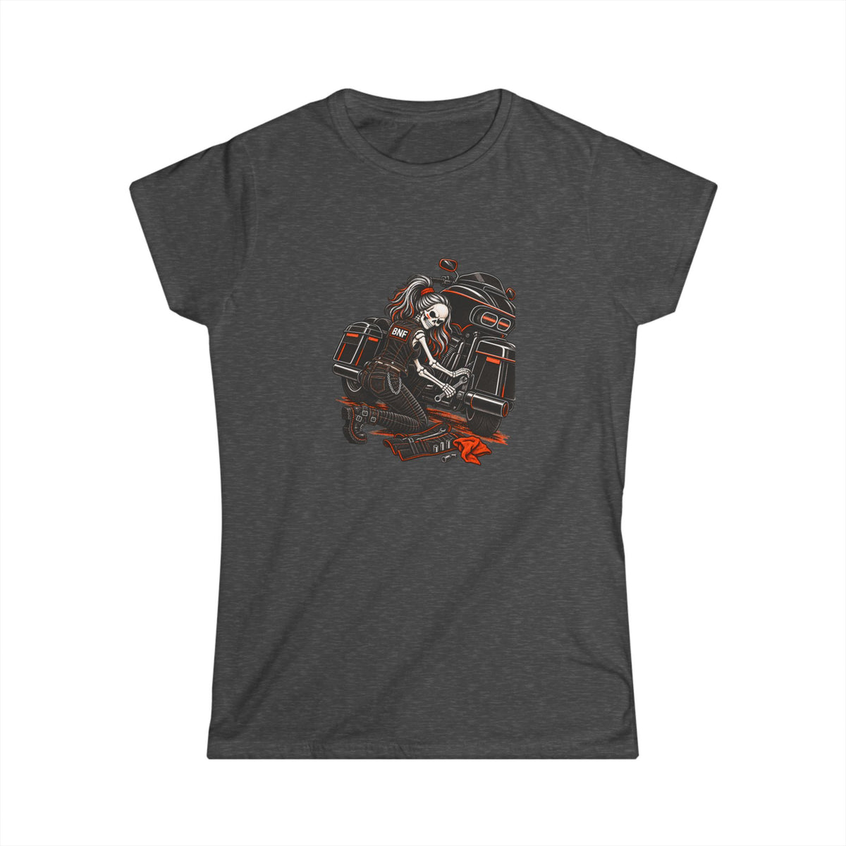 BNF Motorworks — Garage Girl Women’s Softstyle Tee | Black