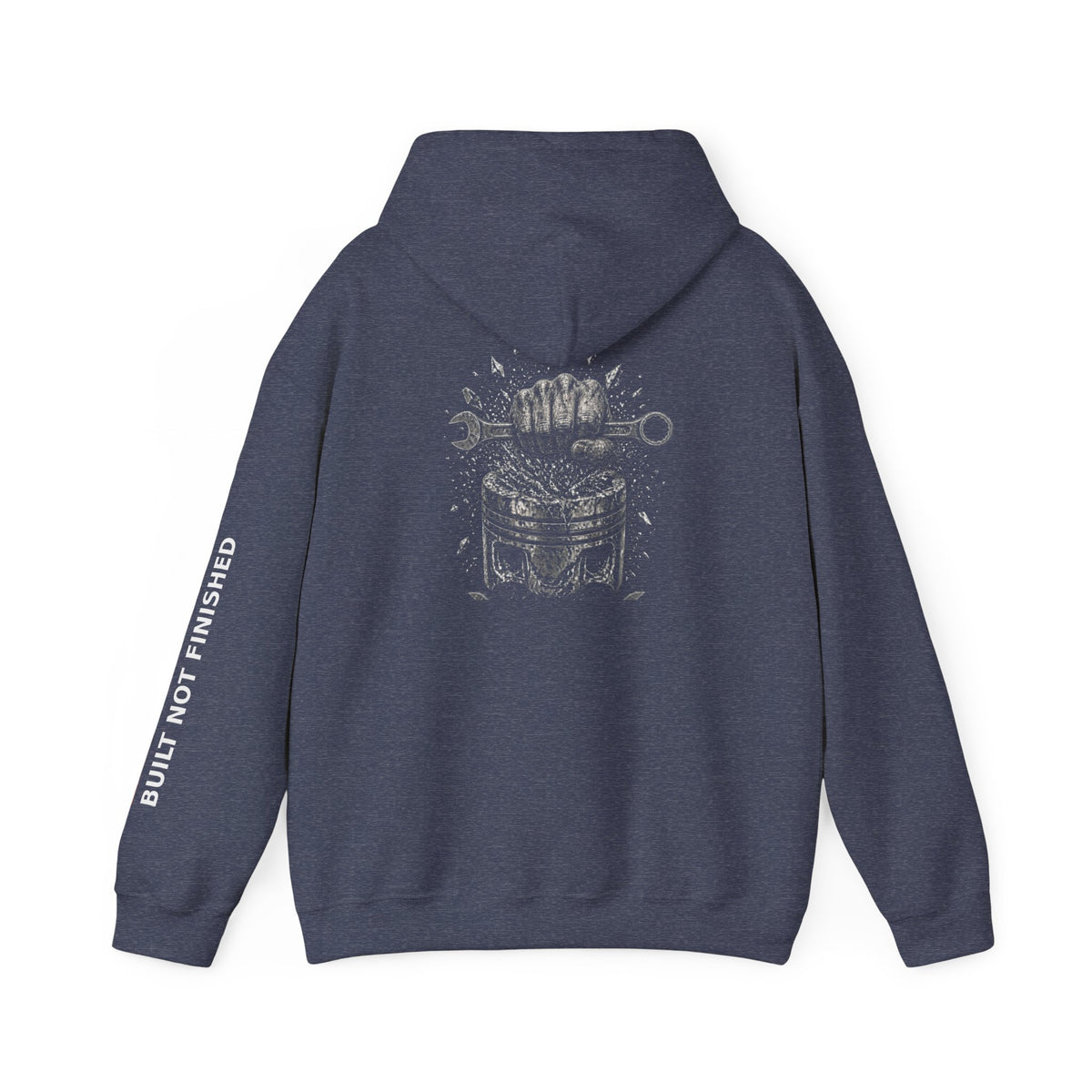 Built Not Finished Fist Motorcycle Helmet Hoodie — BNF Motorsports Streetwear