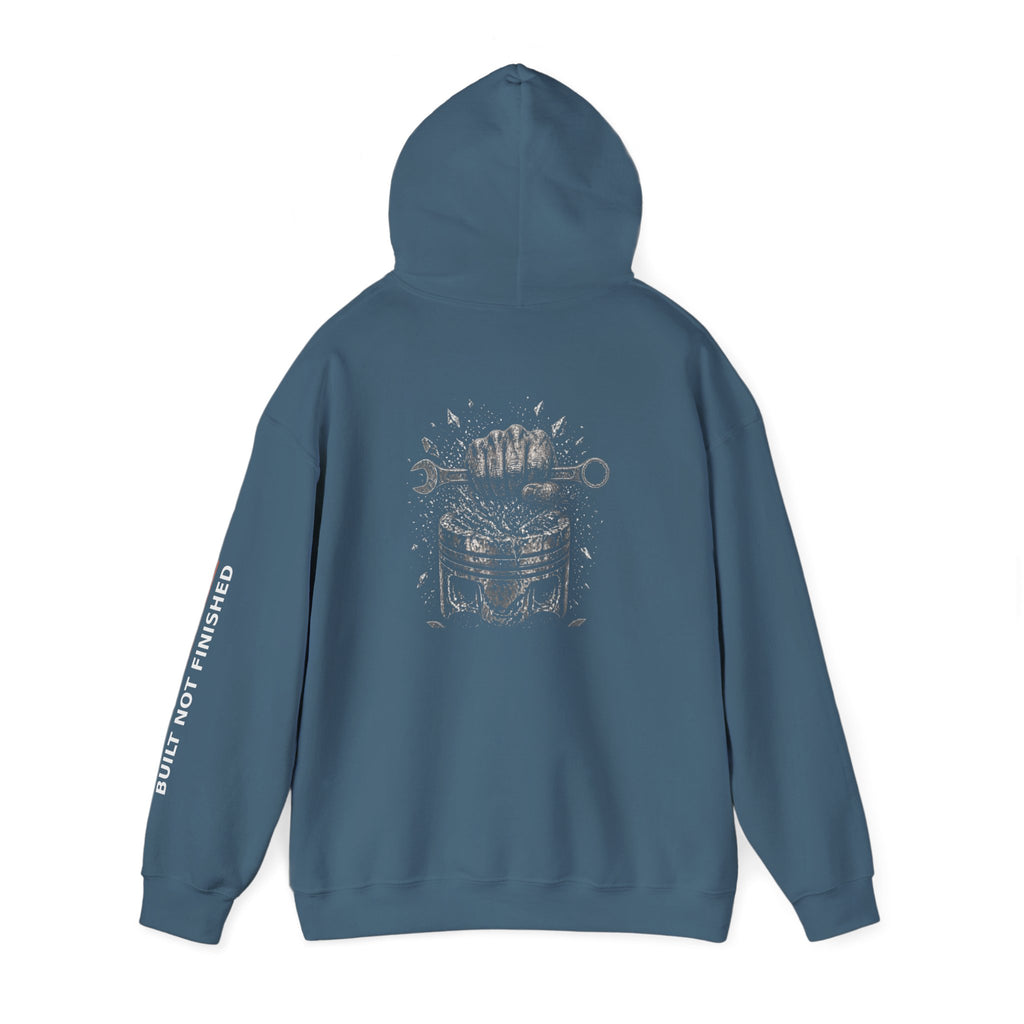 Built Not Finished Fist Motorcycle Helmet Hoodie — BNF Motorsports Streetwear