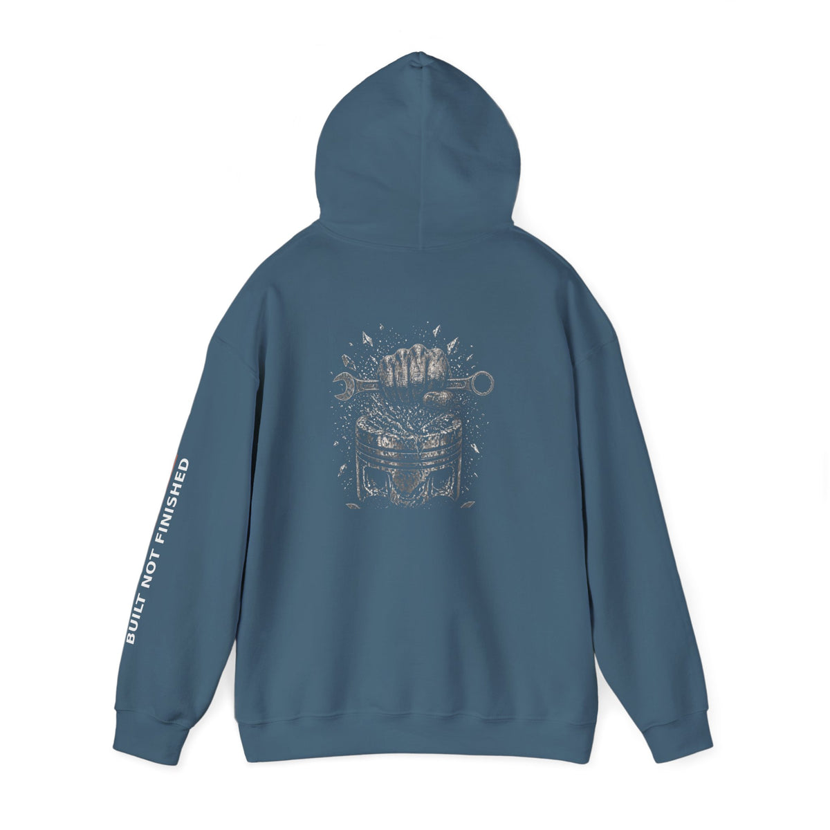 Built Not Finished Fist Motorcycle Helmet Hoodie — BNF Motorsports Streetwear