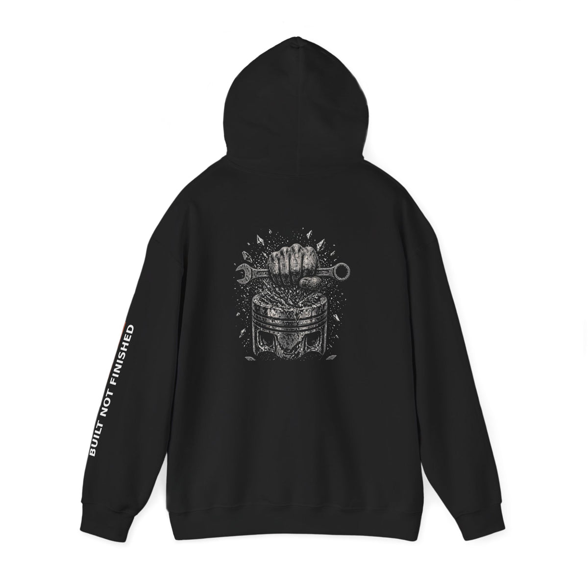Built Not Finished Fist Motorcycle Helmet Hoodie — BNF Motorsports Streetwear