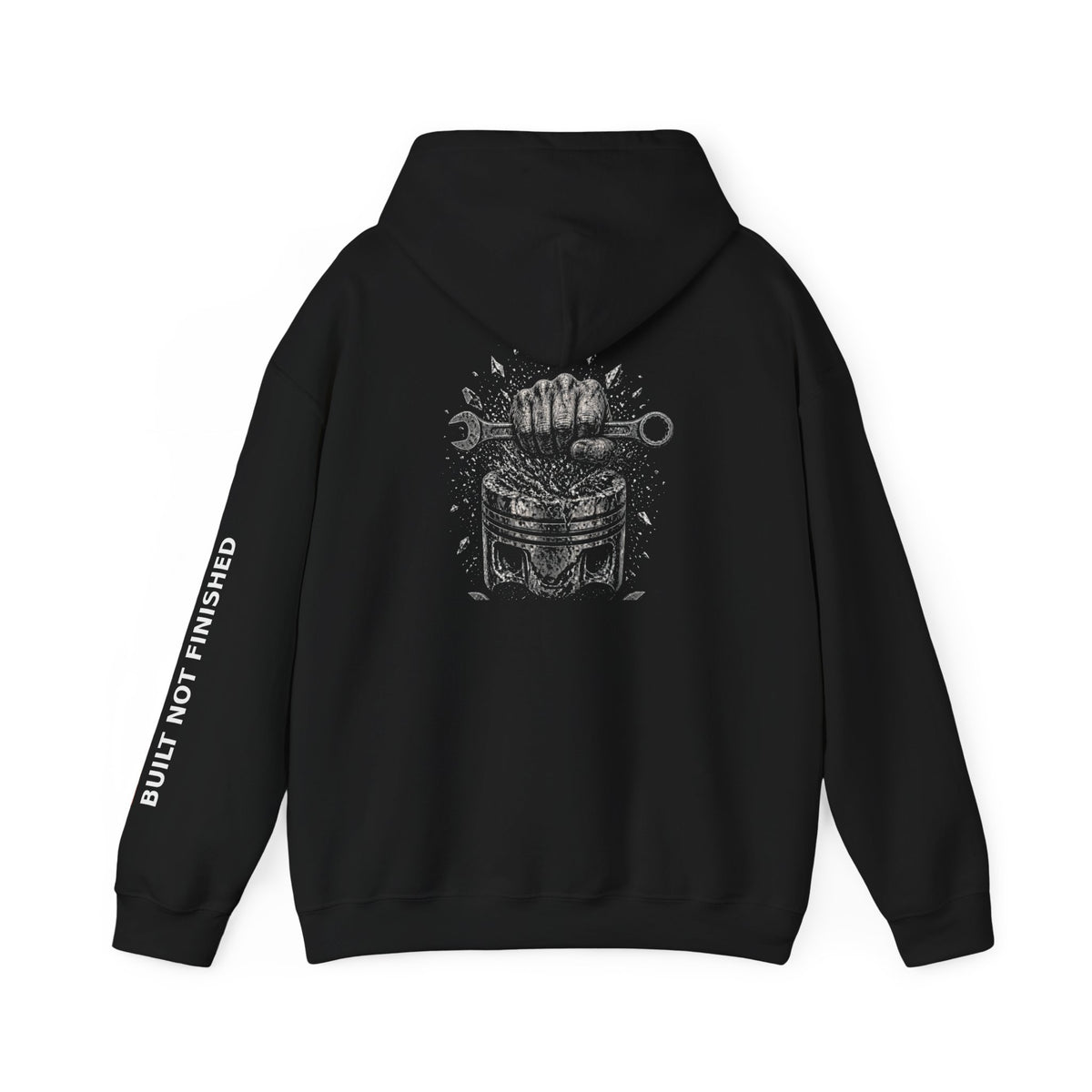 Built Not Finished Fist Motorcycle Helmet Hoodie — BNF Motorsports Streetwear