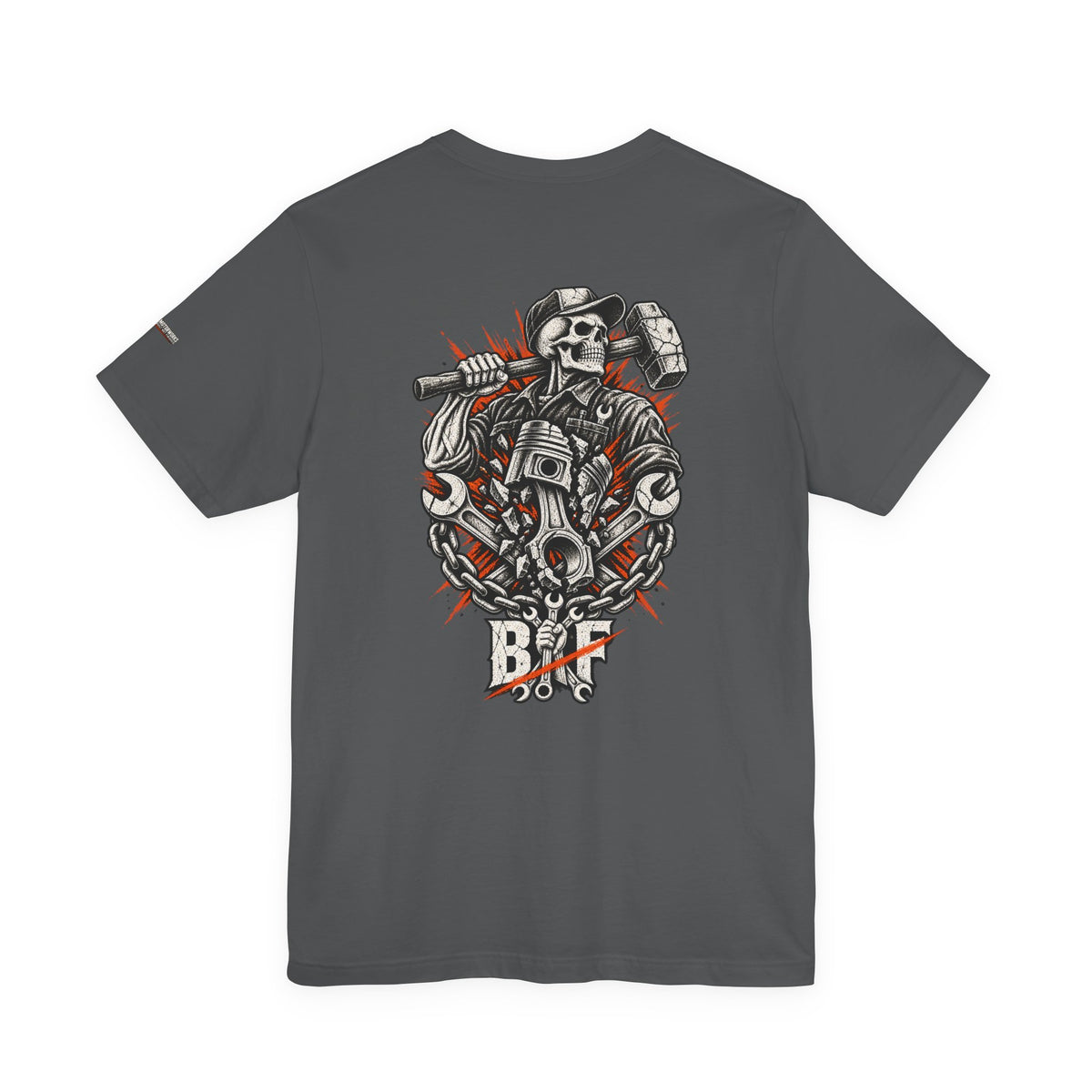 BNF Motorworks — Front Logo + Sleeve (Black Tee)