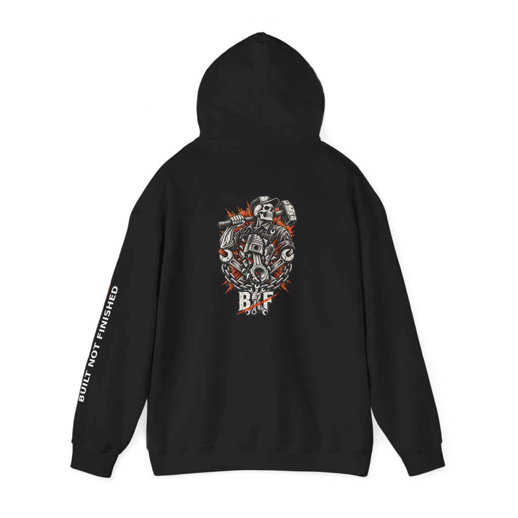 BNF Motorworks — Sledge Piston Back (Black Hoodie)