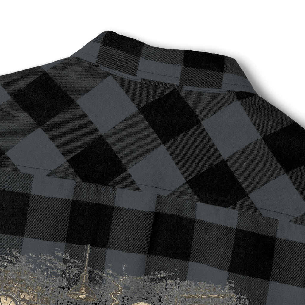 BNF Motorworks — Shop Skeleton Flannel — Charcoal