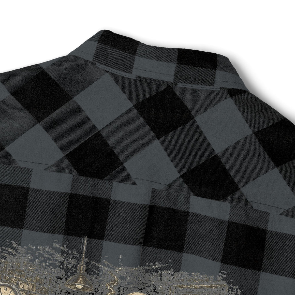 BNF Motorworks — Shop Skeleton Flannel — Charcoal