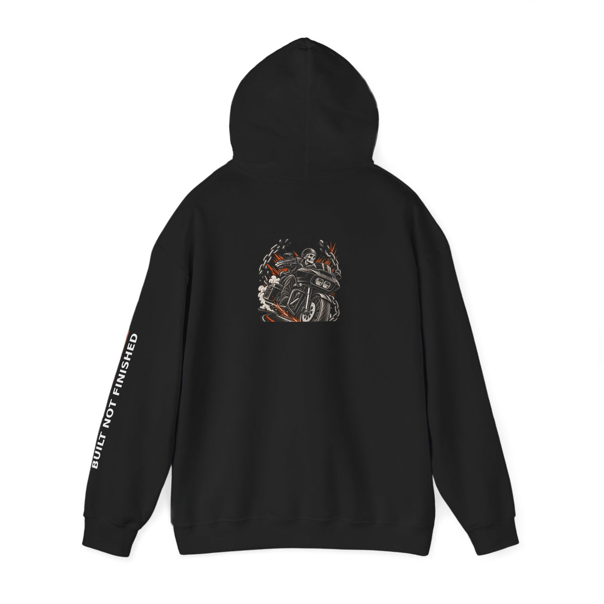 BNF Motorworks — Sharknose Rider Back (Black Hoodie)