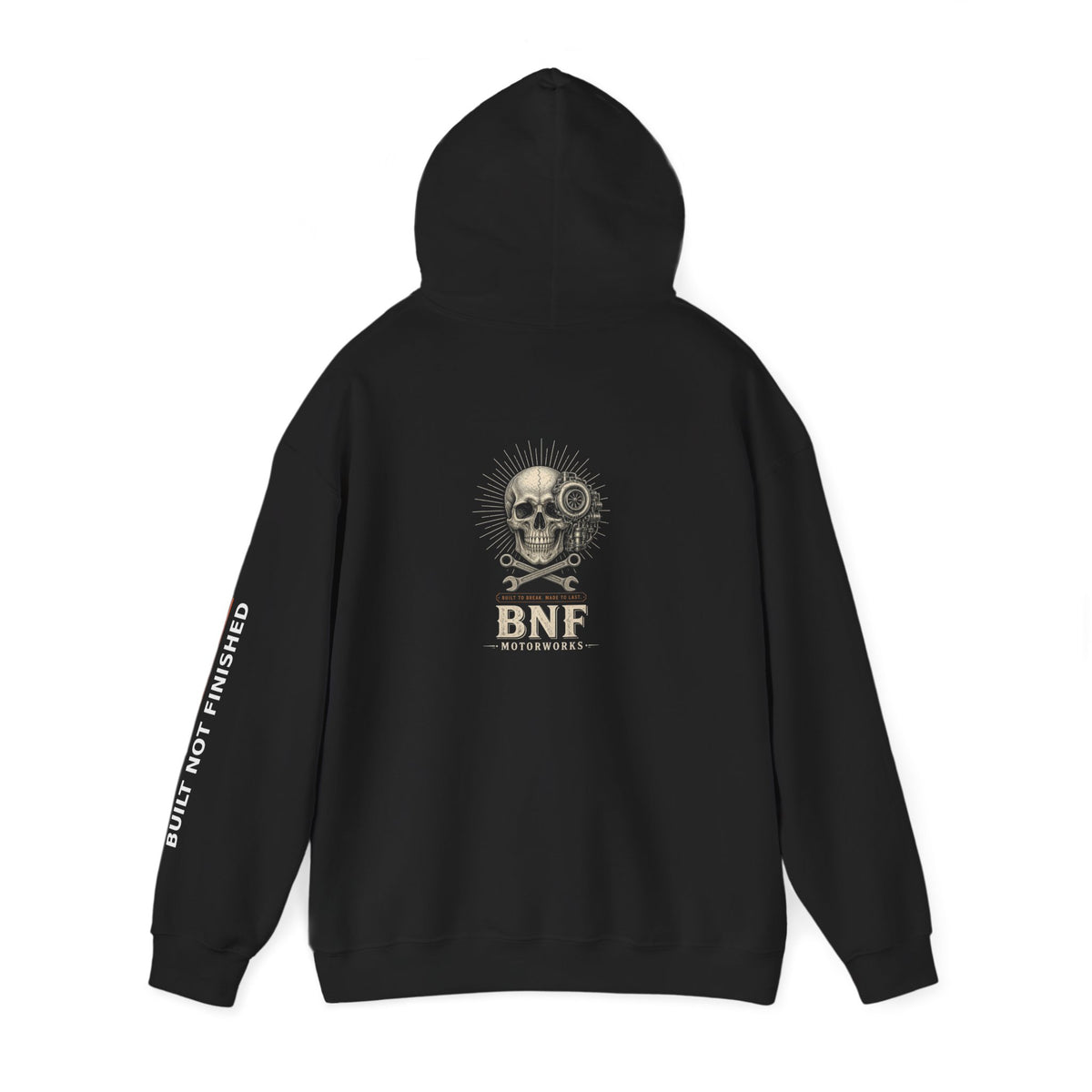 BNF Motorworks — Turbo Skull Crossed Wrenches Hoodie