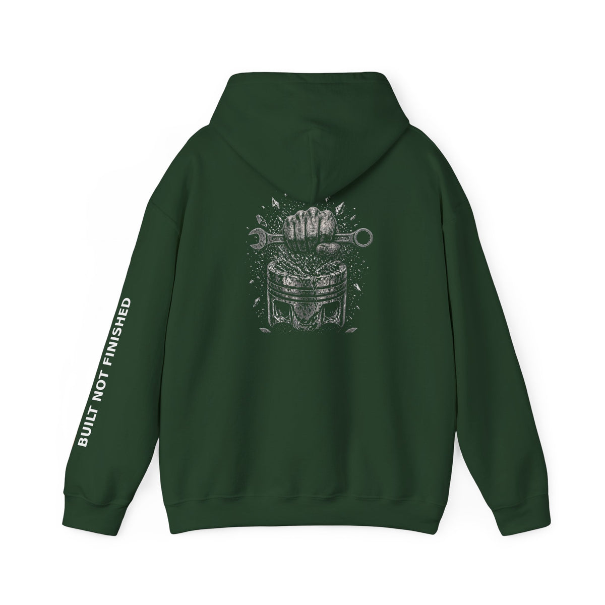 Built Not Finished Fist Motorcycle Helmet Hoodie — BNF Motorsports Streetwear
