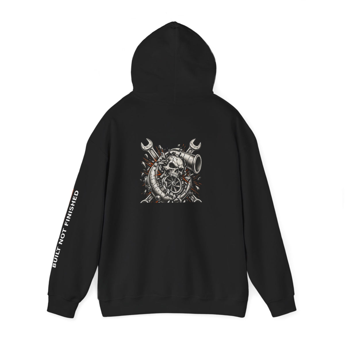 BNF Motorworks — Turbo Skull Back (Black Hoodie)