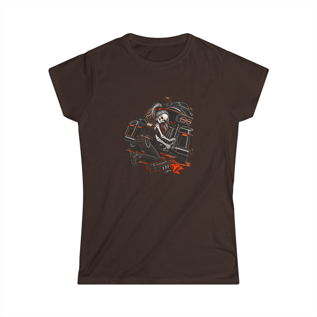 BNF Motorworks — Garage Girl Women’s Softstyle Tee | Black