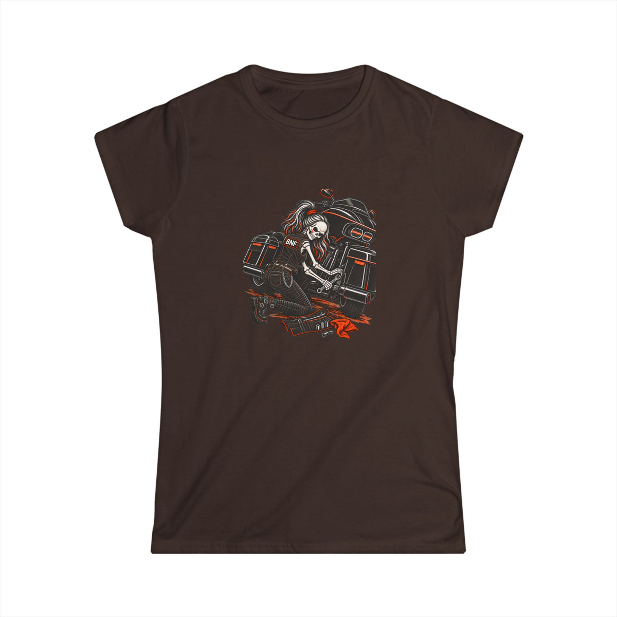 BNF Motorworks — Garage Girl Women’s Softstyle Tee | Black