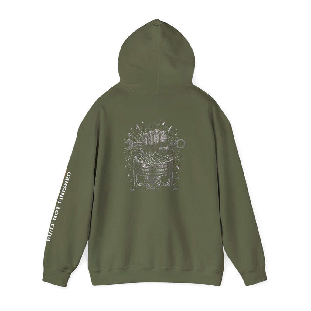 Built Not Finished Fist Motorcycle Helmet Hoodie — BNF Motorsports Streetwear