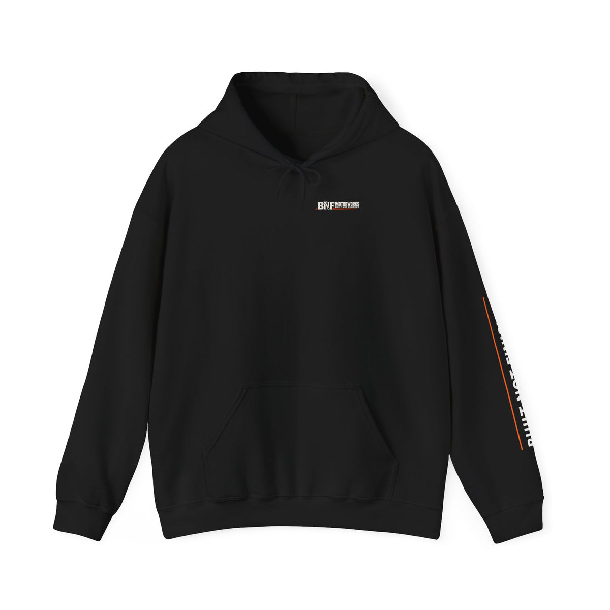 BNF Motorworks — Sharknose Rider Back (Black Hoodie)