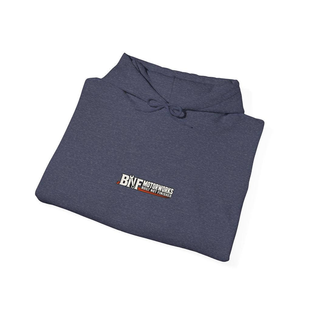 Built Not Finished Fist Motorcycle Helmet Hoodie — BNF Motorsports Streetwear