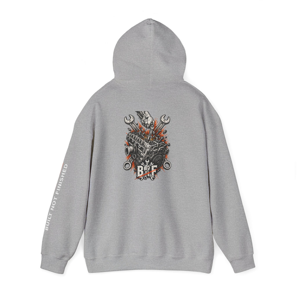 BNF Motorworks — Engine Breaker Back (Black Hoodie)
