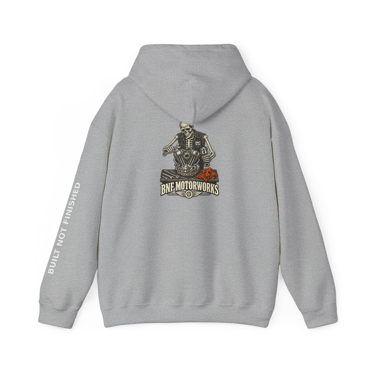 BNF Motorworks — Skeleton Mechanic Back Hoodie