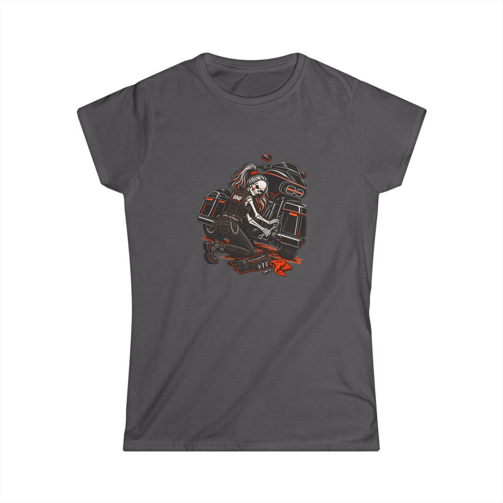 BNF Motorworks — Garage Girl Women’s Softstyle Tee | Black