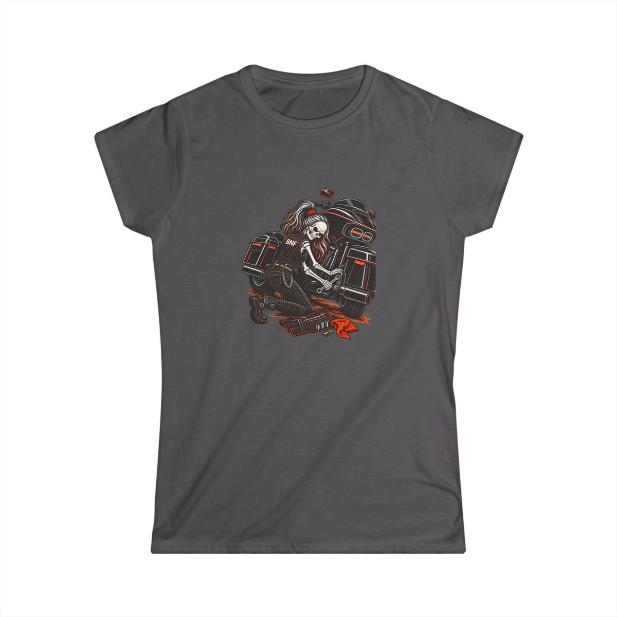 BNF Motorworks — Garage Girl Women’s Softstyle Tee | Black